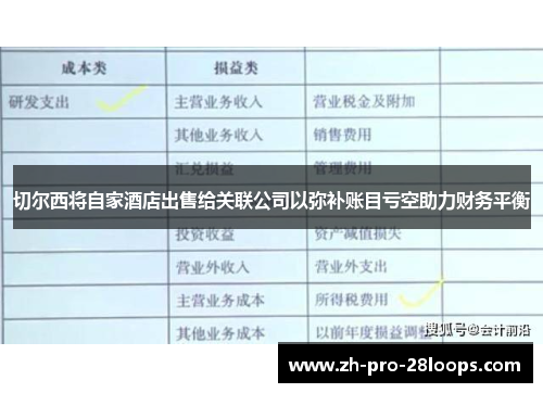 切尔西将自家酒店出售给关联公司以弥补账目亏空助力财务平衡 切尔西将自家酒店出售给关联公司以弥补账目亏空助力财务平衡